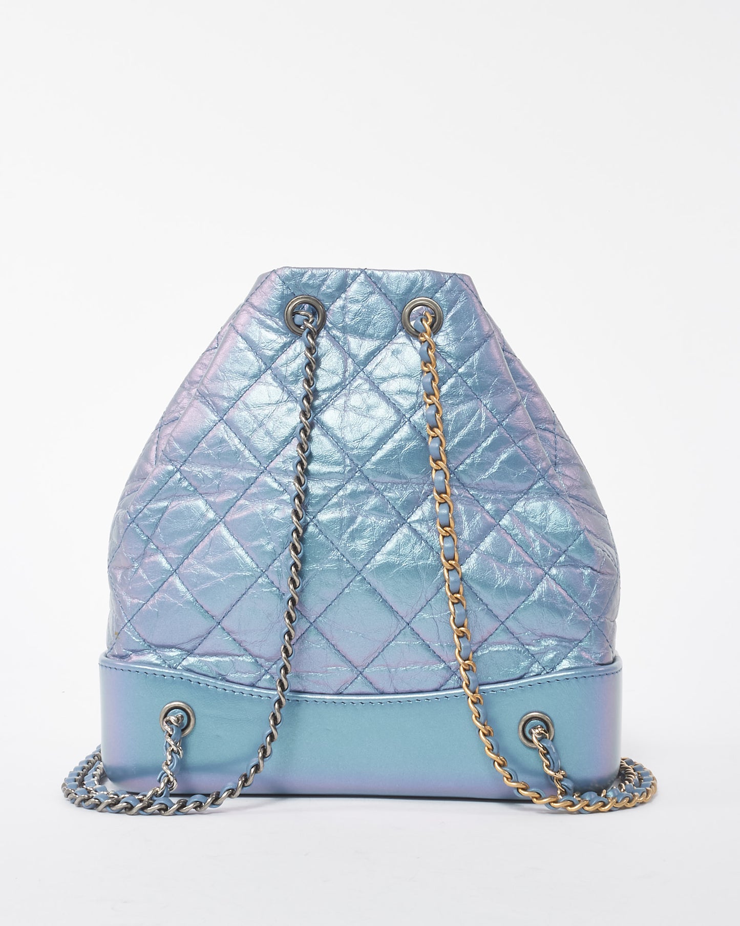 Chanel Light Purple Quilted Lambskin Iridescent Gabrielle Backpack