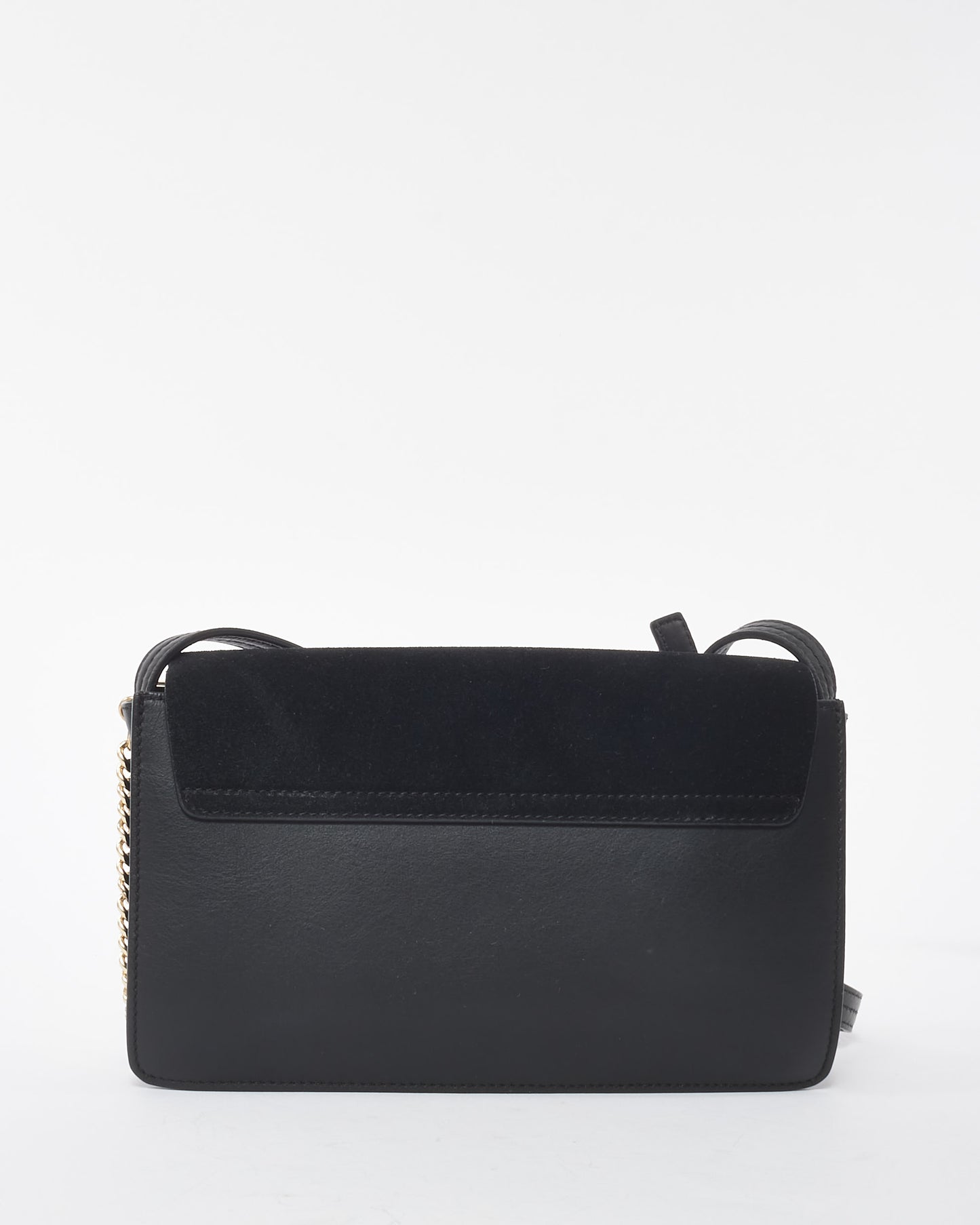 Chloé Black Suede & Leather Faye Crossbody Bag