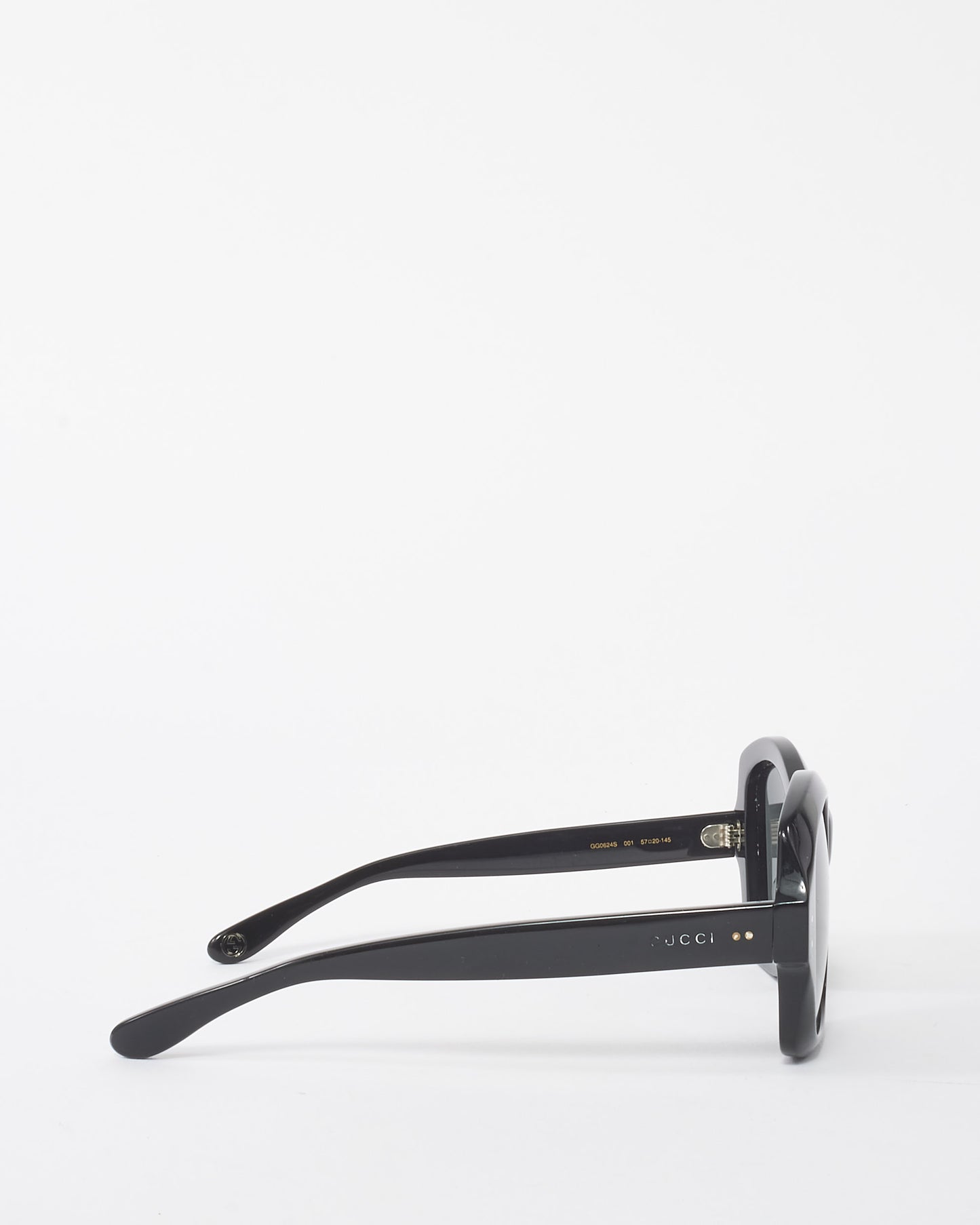 Gucci Black Acetate Square GG0624S Sunglasses