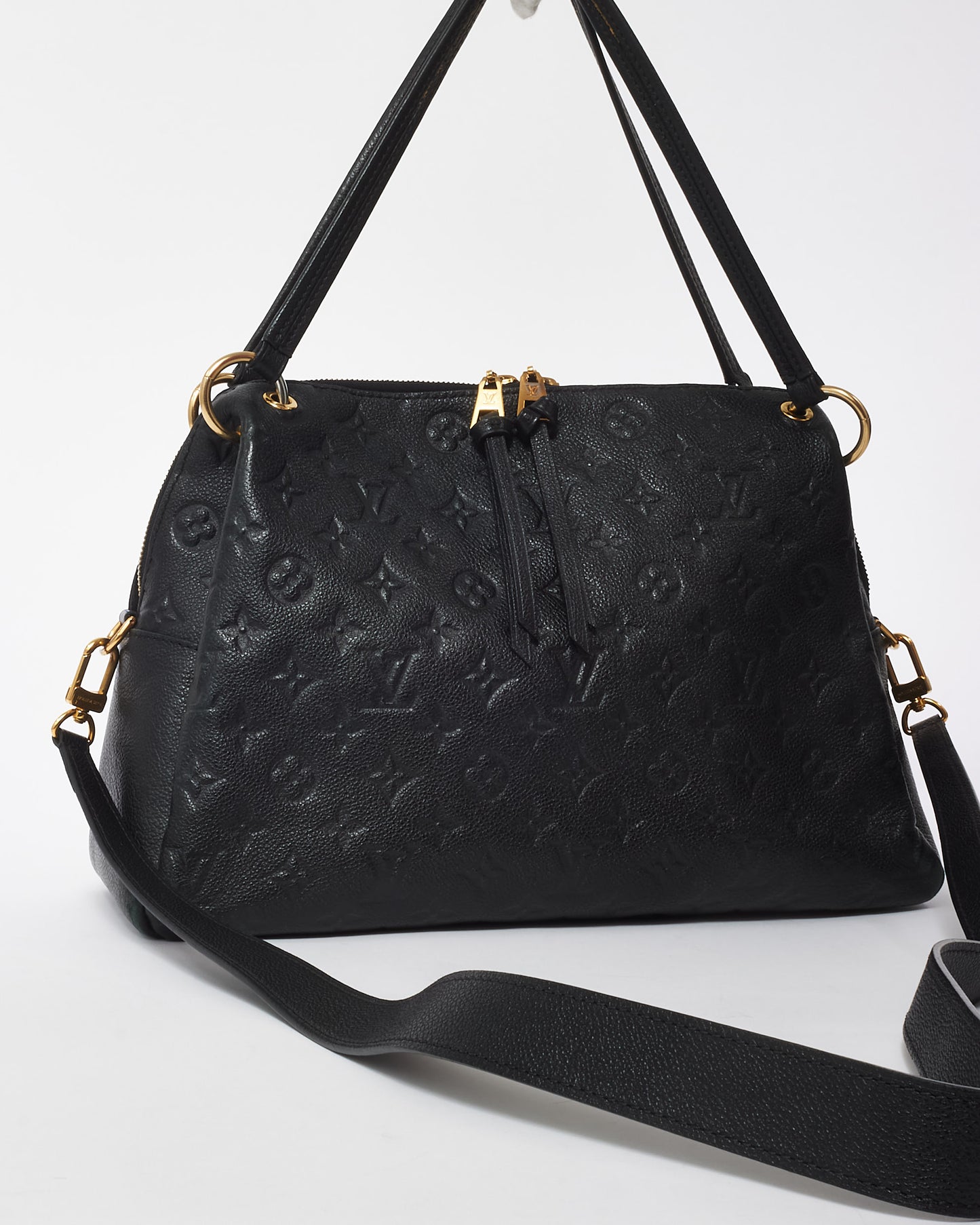 Louis Vuitton Black Leather Empreinte Ponthieu MM