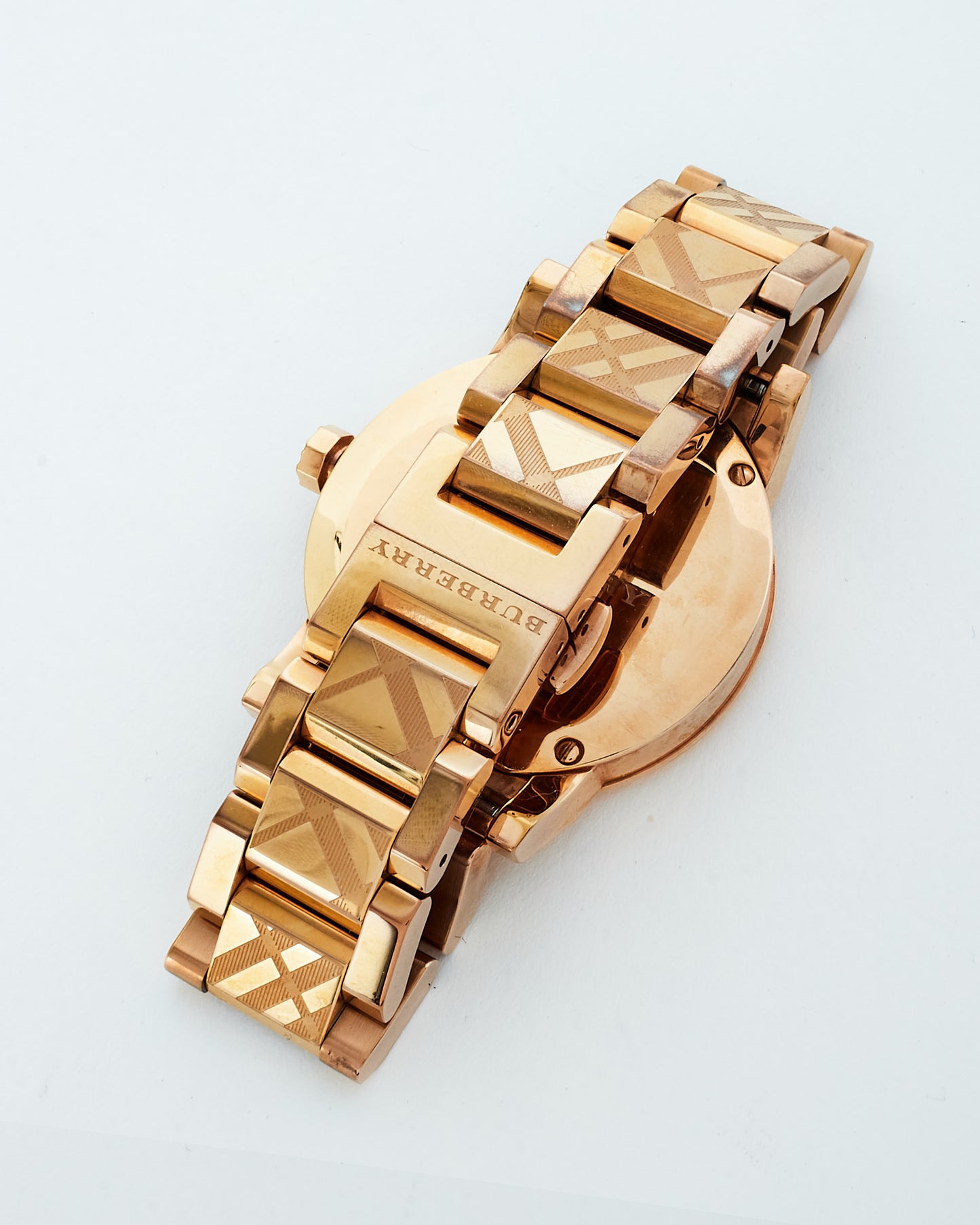 Burberry Gold Check Stainless Steel The City Watch 38mm