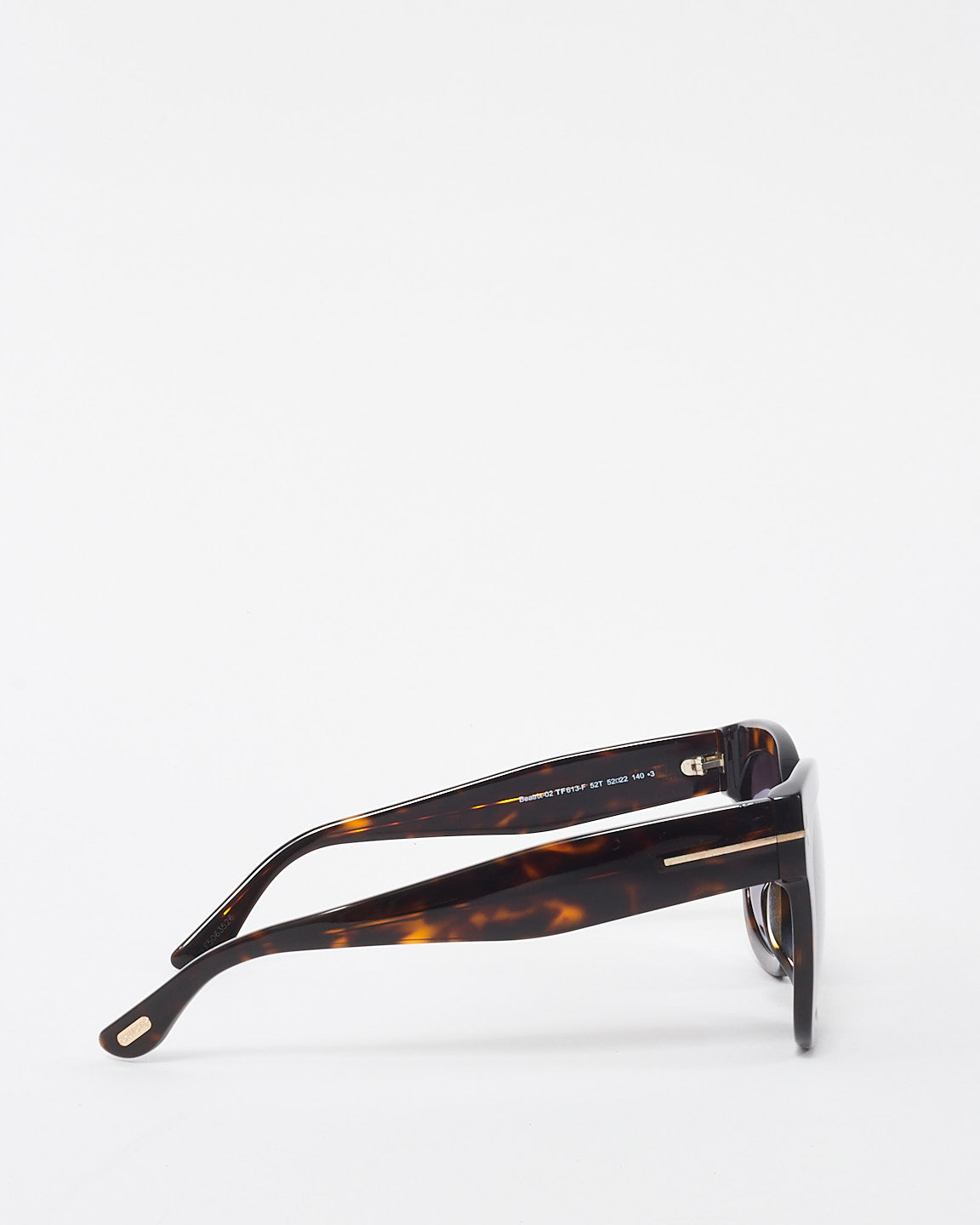 Tom Ford Tortoise Acetate Square Beatrix-02 TF613-F Sunglasses