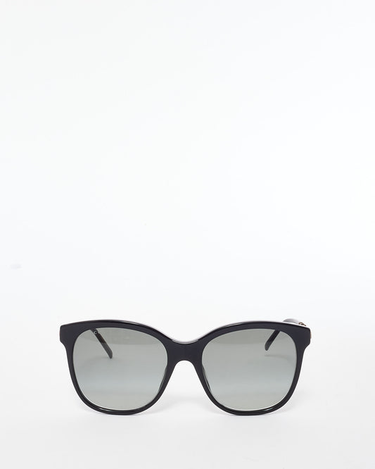 Gucci Black Wayfarer & Bamboo GG0654S Cat. 2 Sunglasses