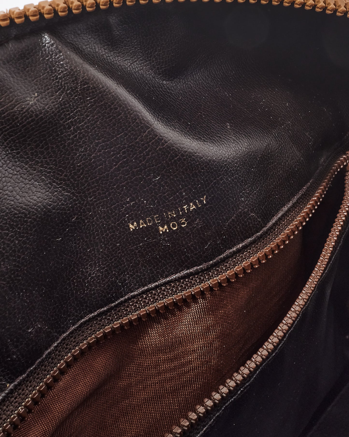 Celine Vintage Brown Coated Canvas Triomphe Monogram Duffle Bag