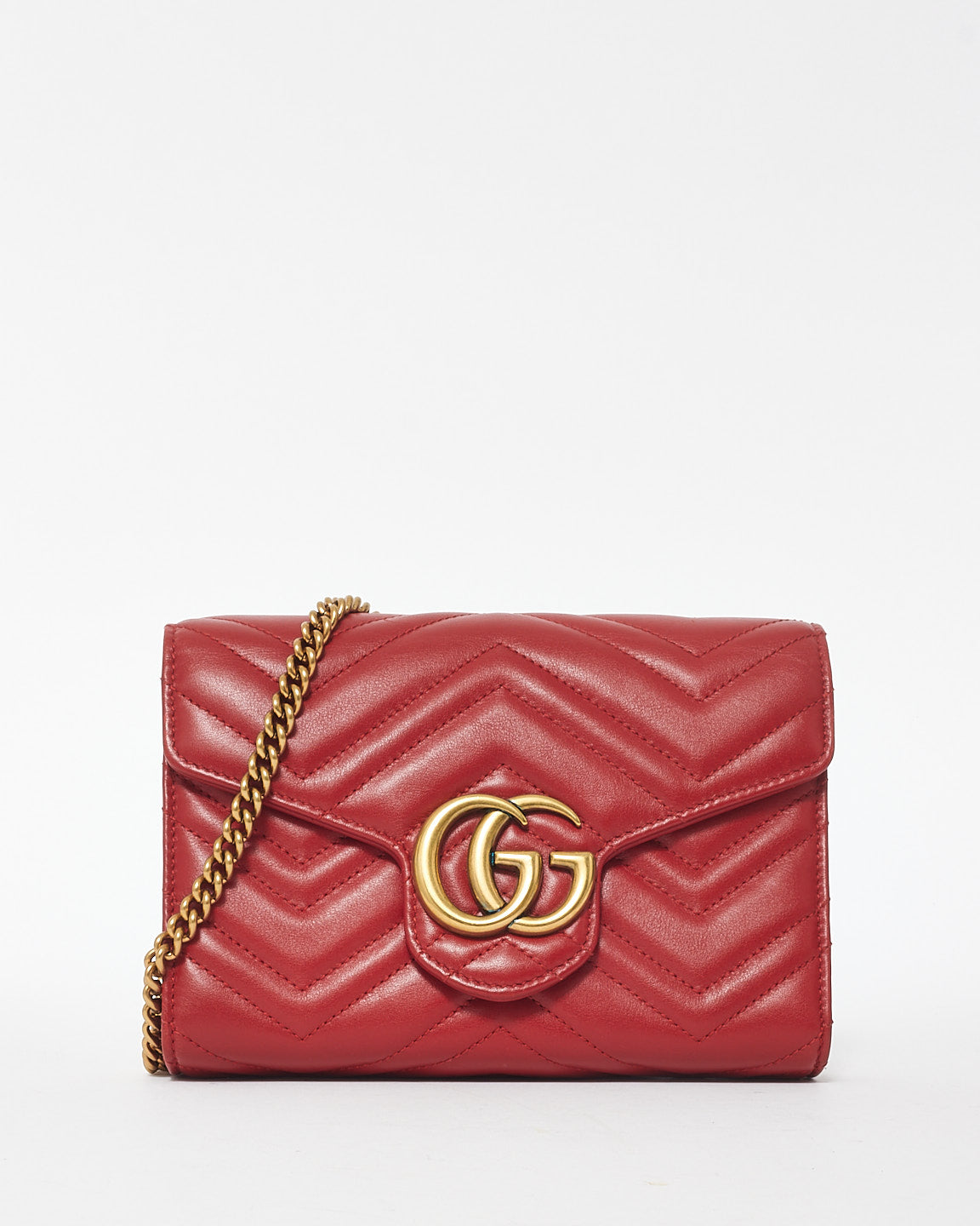 Gucci marmont wallet on chain red online