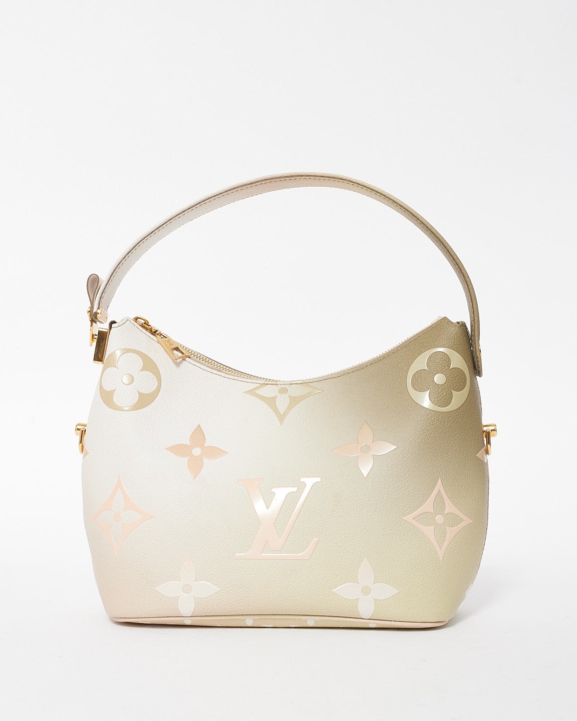 Louis Vuitton Taupe White & Pink Gradient Monogram Leather PM Marshmallow Bag