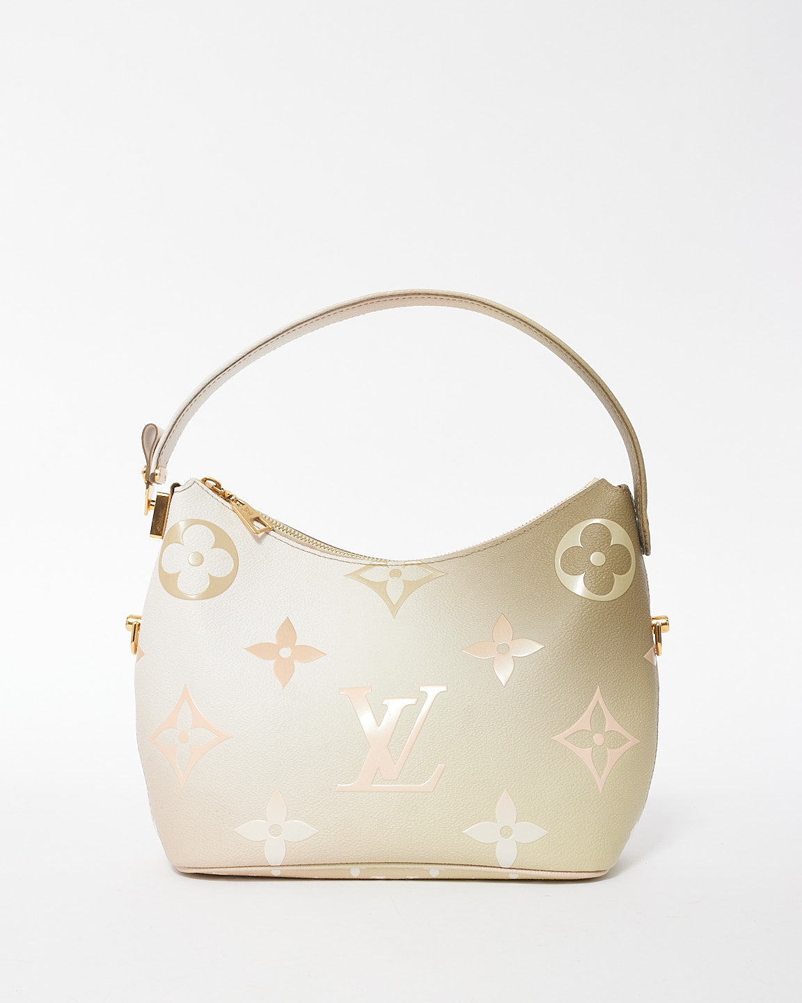 Louis Vuitton Taupe White & Pink Gradient Monogram Leather PM Marshmallow Bag