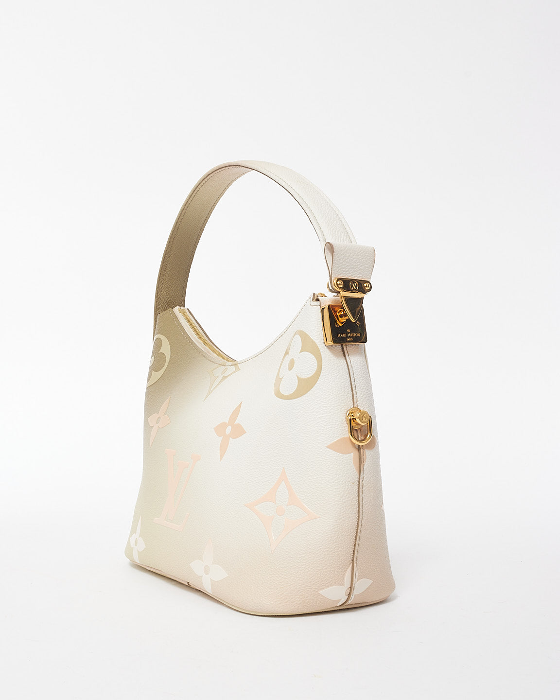 Louis Vuitton Taupe White & Pink Gradient Monogram Leather PM Marshmallow Bag