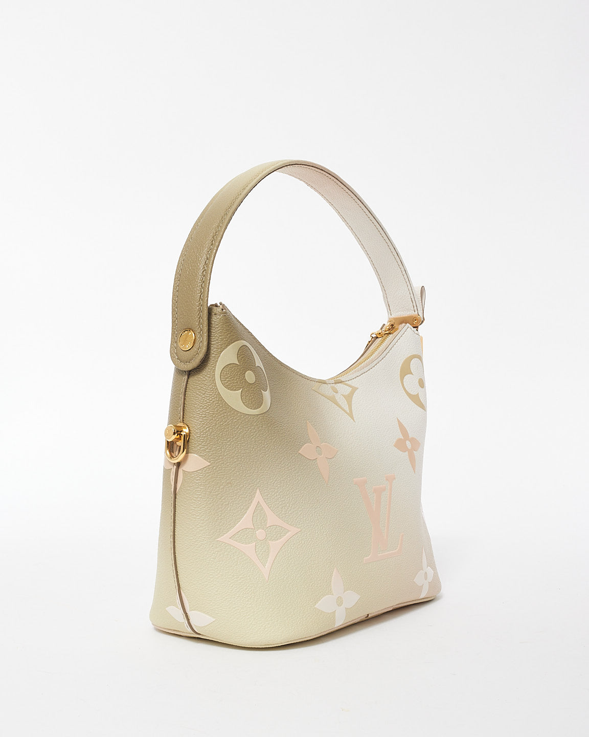 Louis Vuitton Taupe White & Pink Gradient Monogram Leather PM Marshmallow Bag