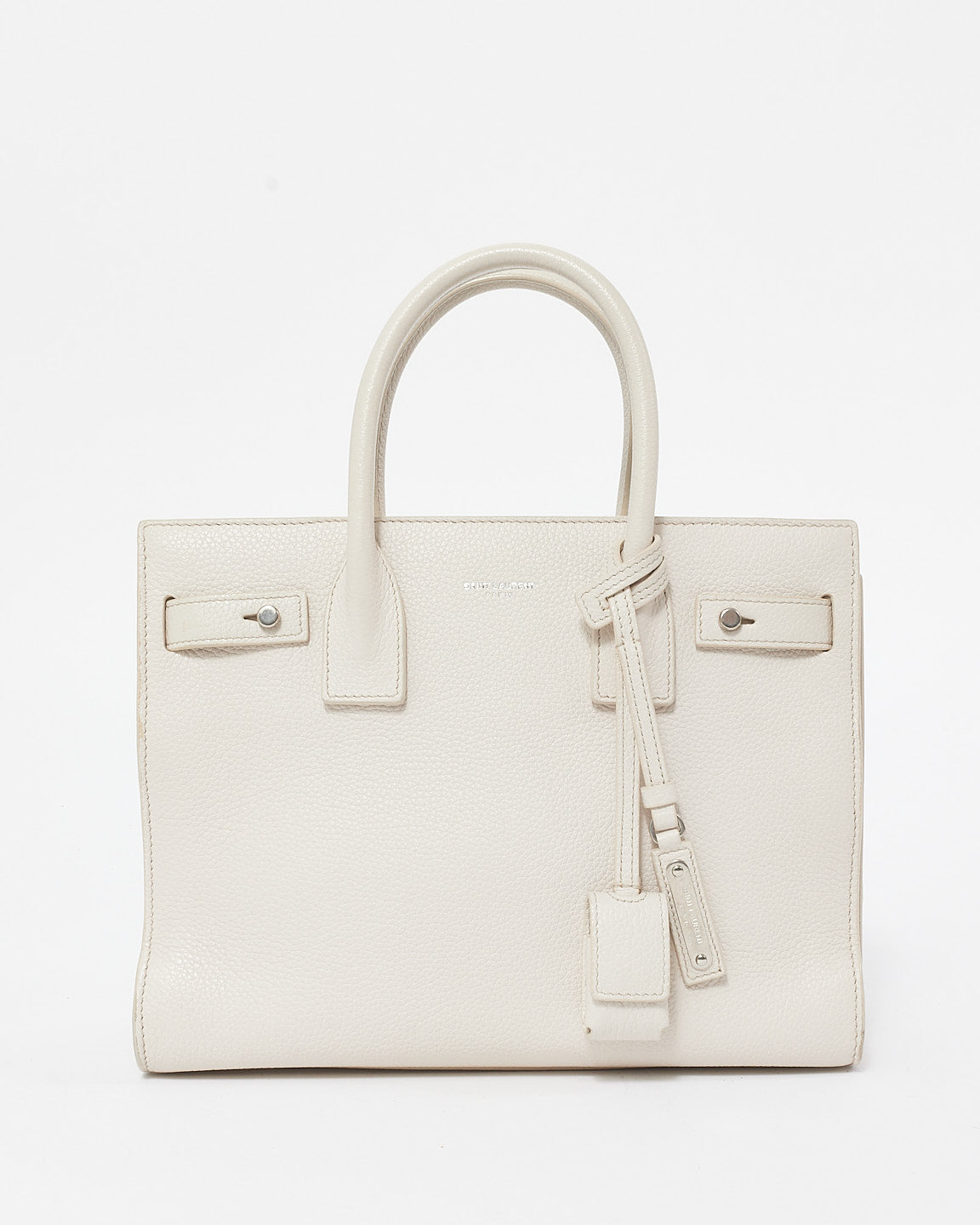 Saint Laurent Cream Leather Baby Sac Du Jour Bag