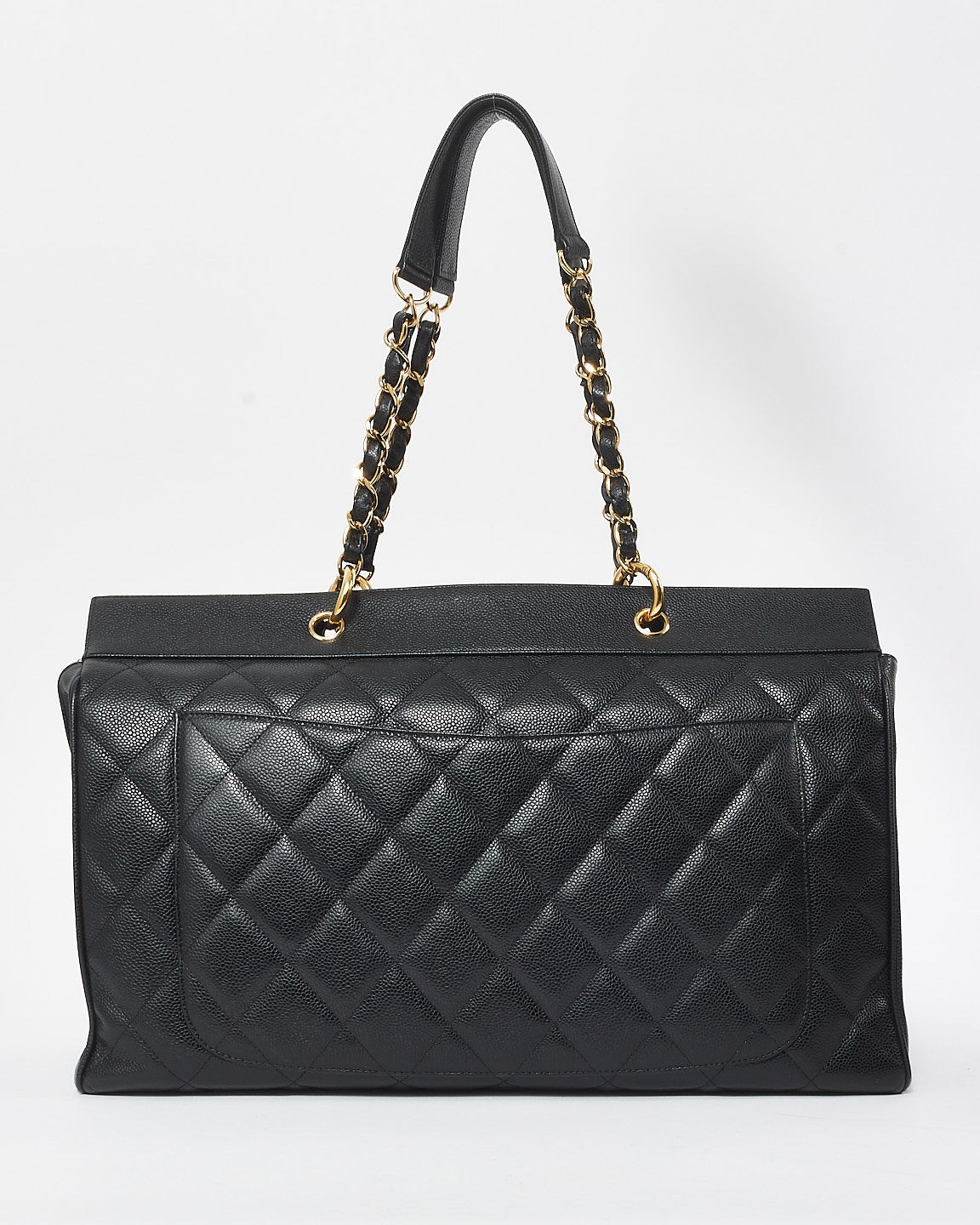 Chanel Black Caviar Leather XXL GST Weekender Bag