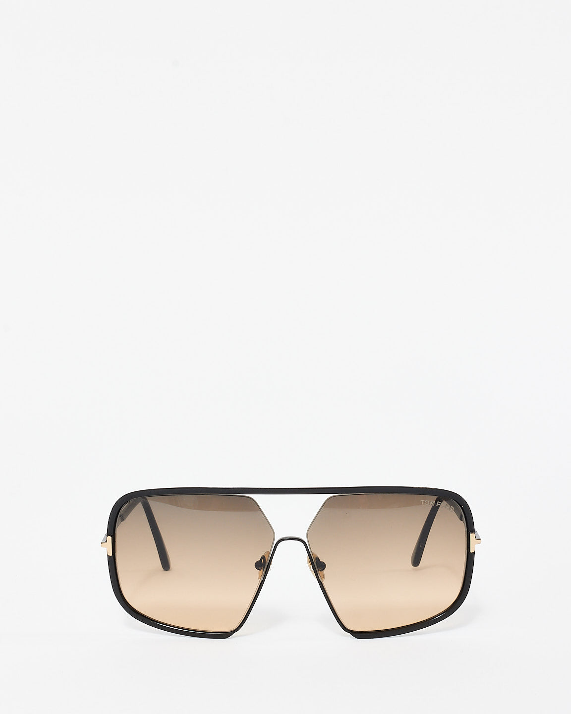 Tom Ford Oversized Tinted Gradient Lens Warren Aviator Sunglasses