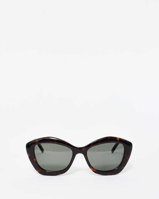 Saint Laurent Brown Tortoise SL68 002 Cat Eye Sunglasses