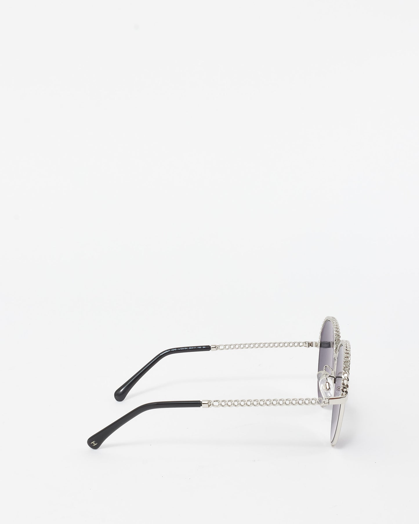 Chanel C.124/S4 Chain Detail Round Frame Sunglasses