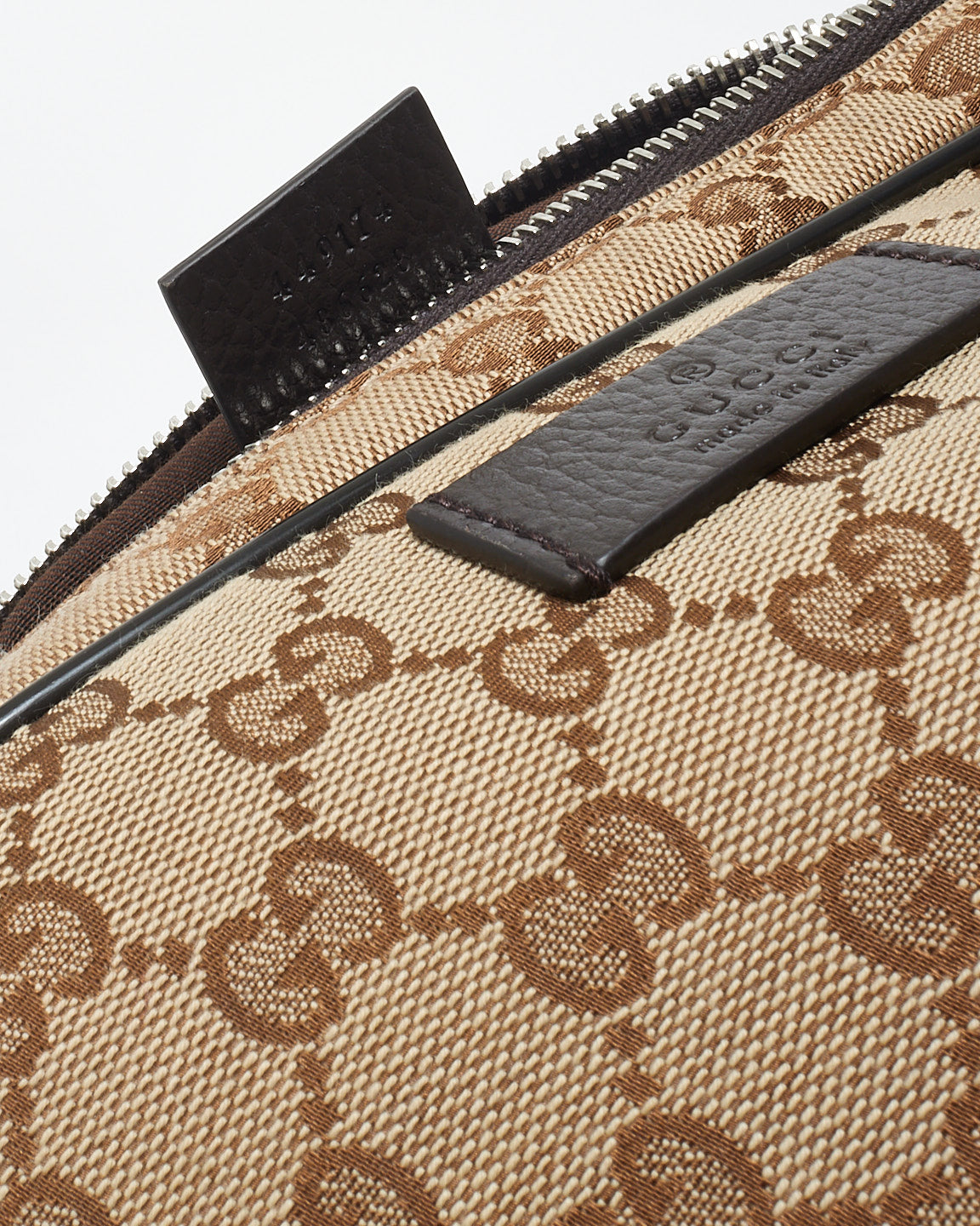 Gucci Brown Monogram Canvas Belt Bag