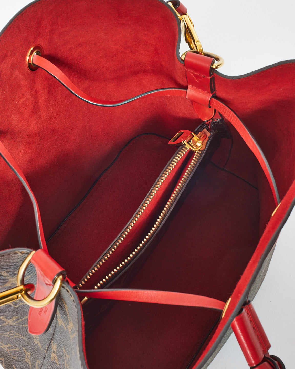 Louis Vuitton Red Monogram Canvas NéoNoé Bucket Bag