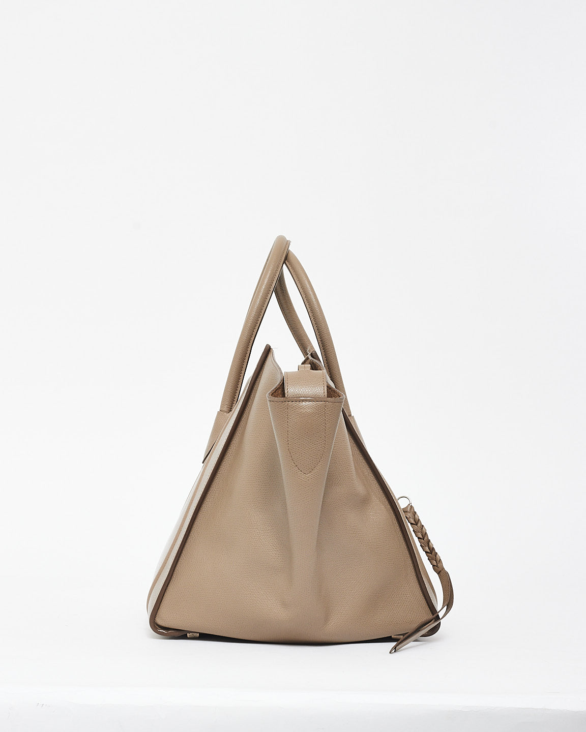 Celine Taupe Grained Leather Large Phantom Tote Bag