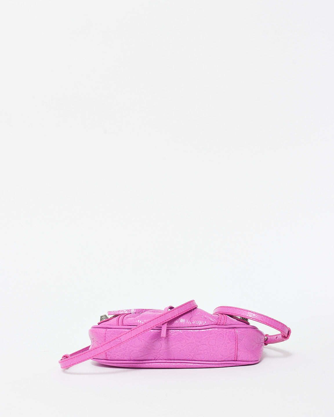 Balenciaga Fuchsia (Lipstick Pink) Leather Le Cagole Mini Shoulder Bag