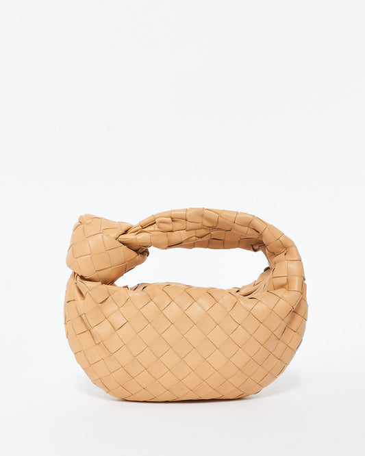 Bottega Veneta Beige (Almond) Intrecciato Leather Mini Jodie