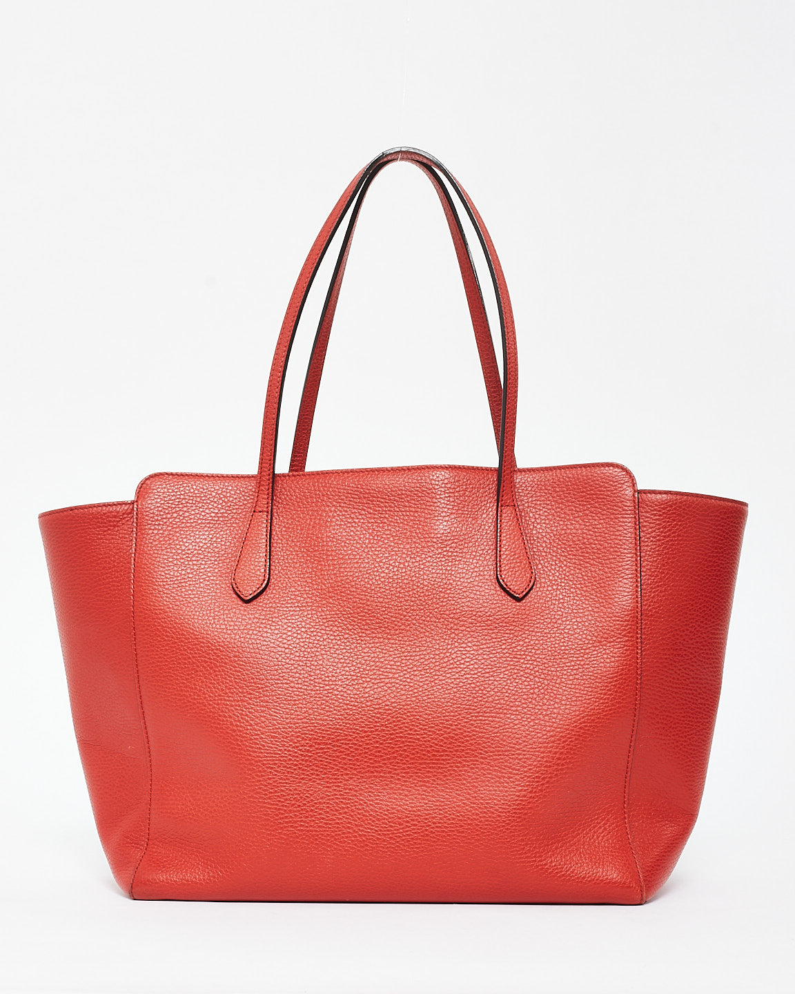 Gucci Red Leather Large Swing Tote