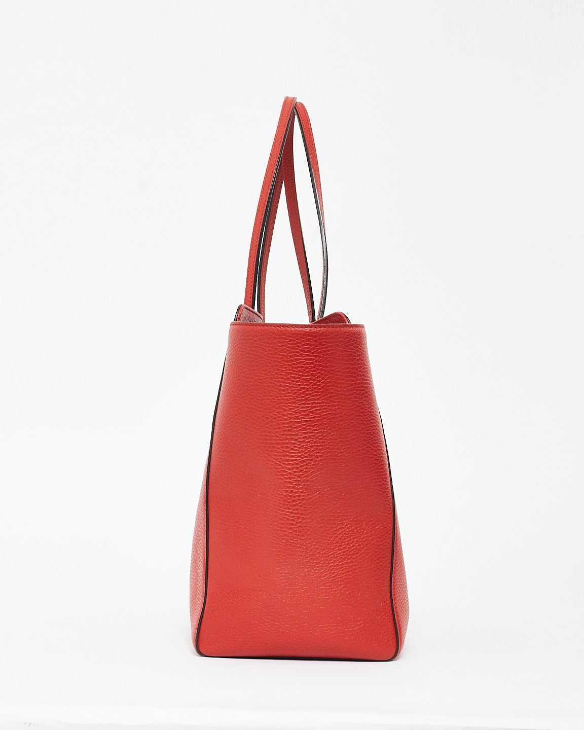 Gucci Red Leather Large Swing Tote