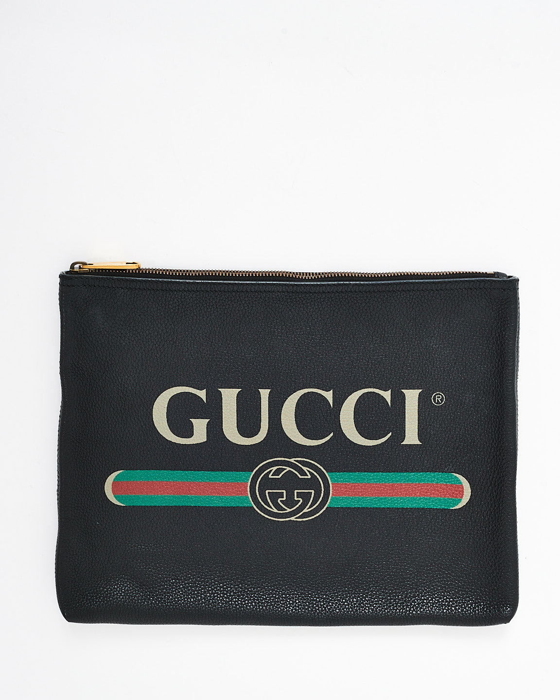 Gucci chevron textured logo clutch online