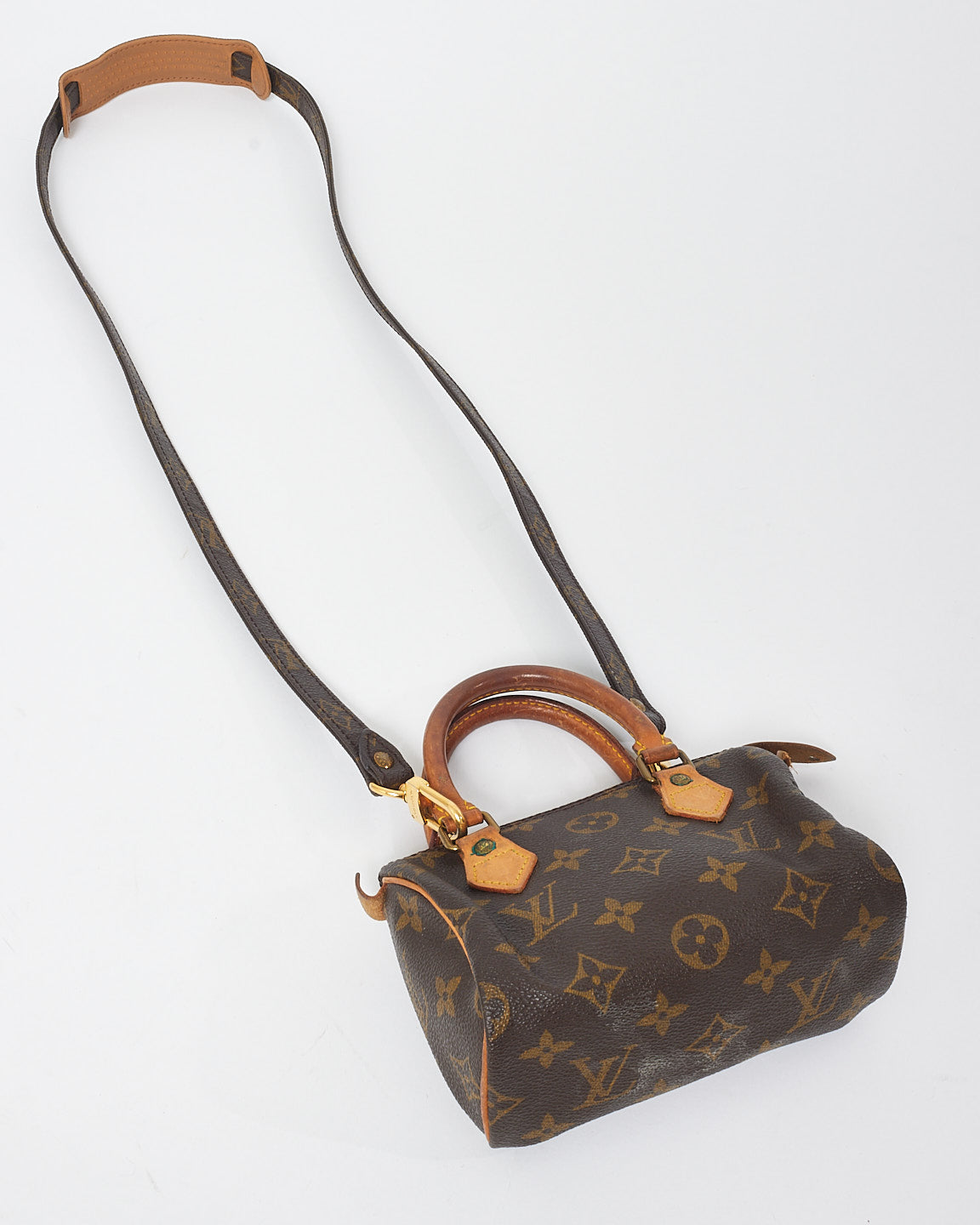 Louis Vuitton Vintage Monogram Canvas Nano Speedy w/ Strap