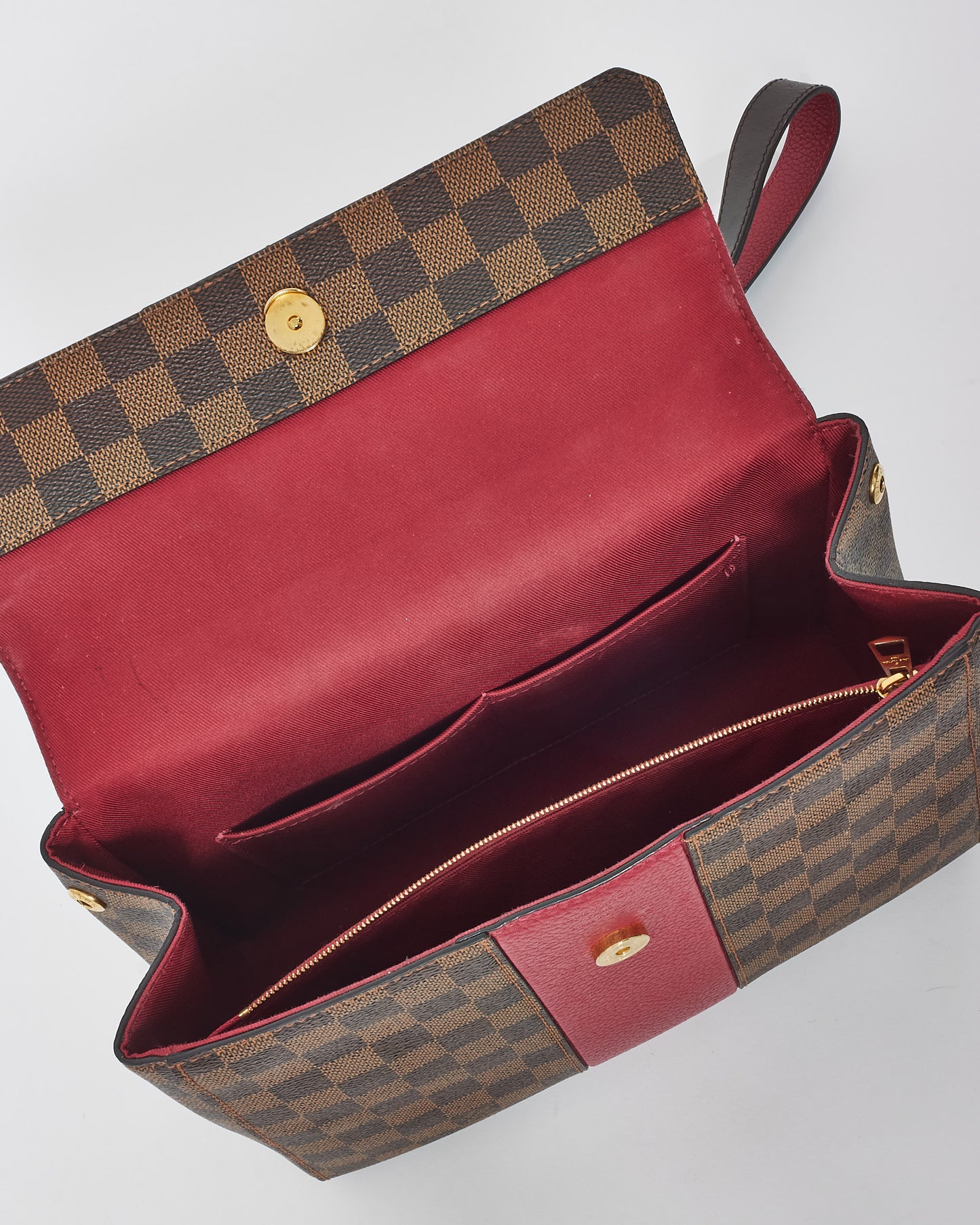 Louis Vuitton Damier Ebene & Fuchsia MM Bond Street 2Way Bag