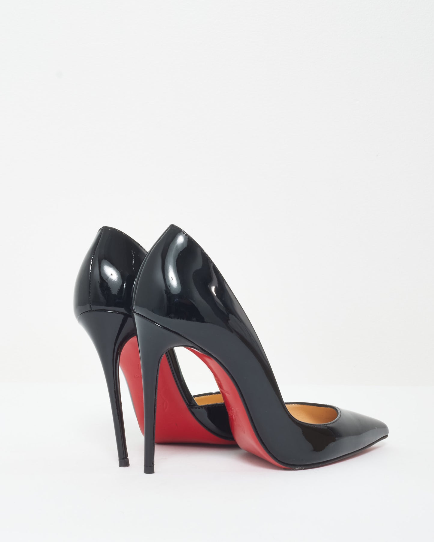 Christian Louboutin Black Patent Leather Iriza Pumps - 37