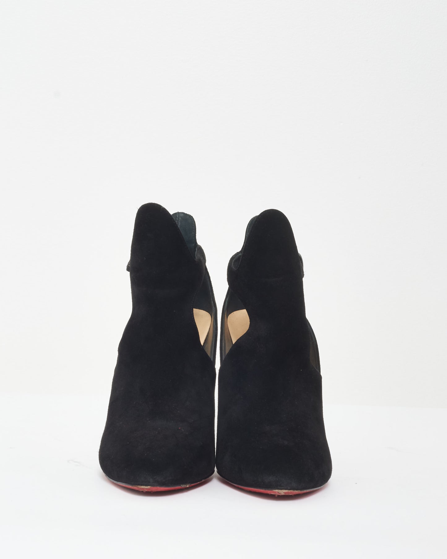 Christian Louboutin Suede Open Sides Ankle Boots - 37.5