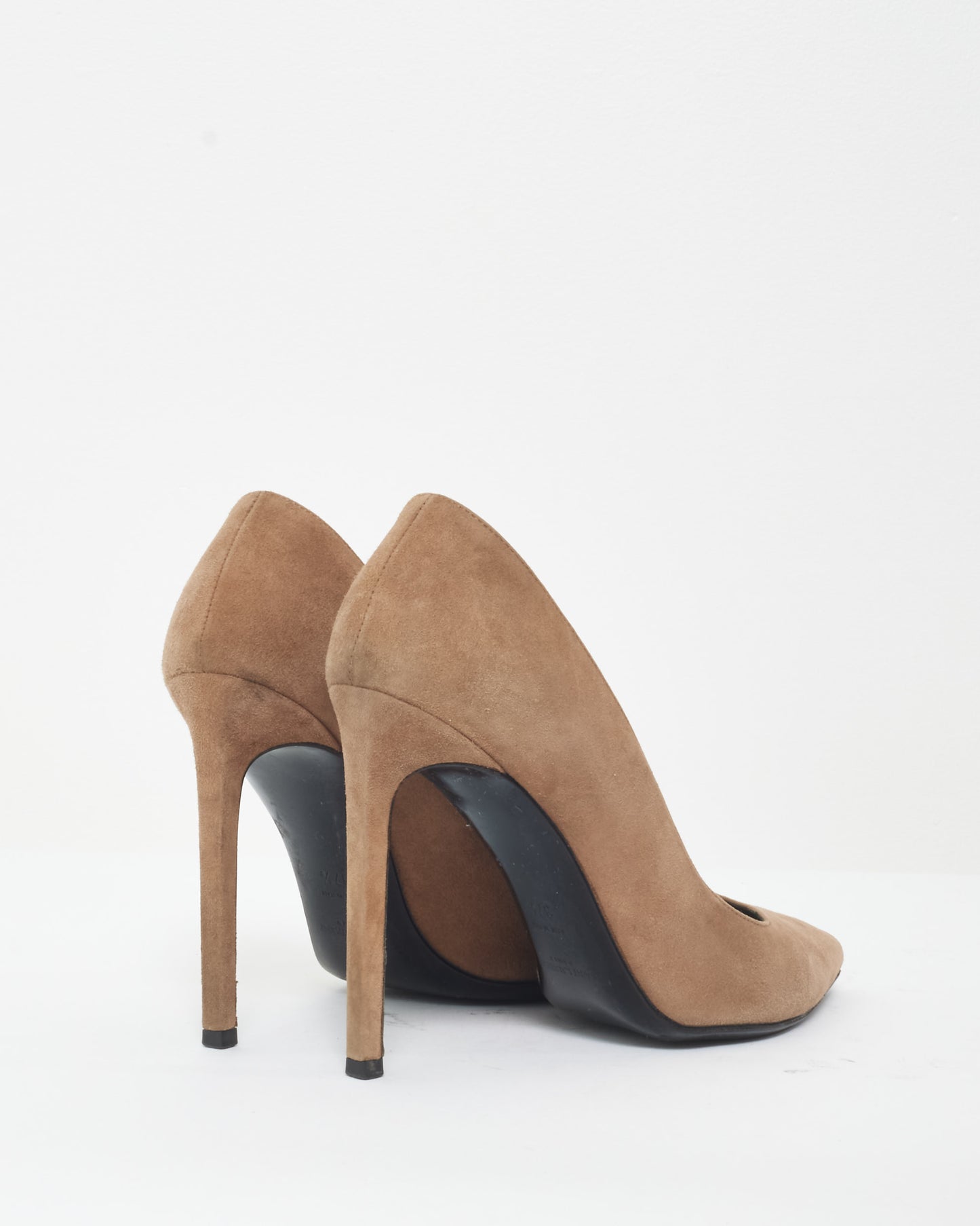 Saint Laurent Light Brown Suede Pumps - 37.5