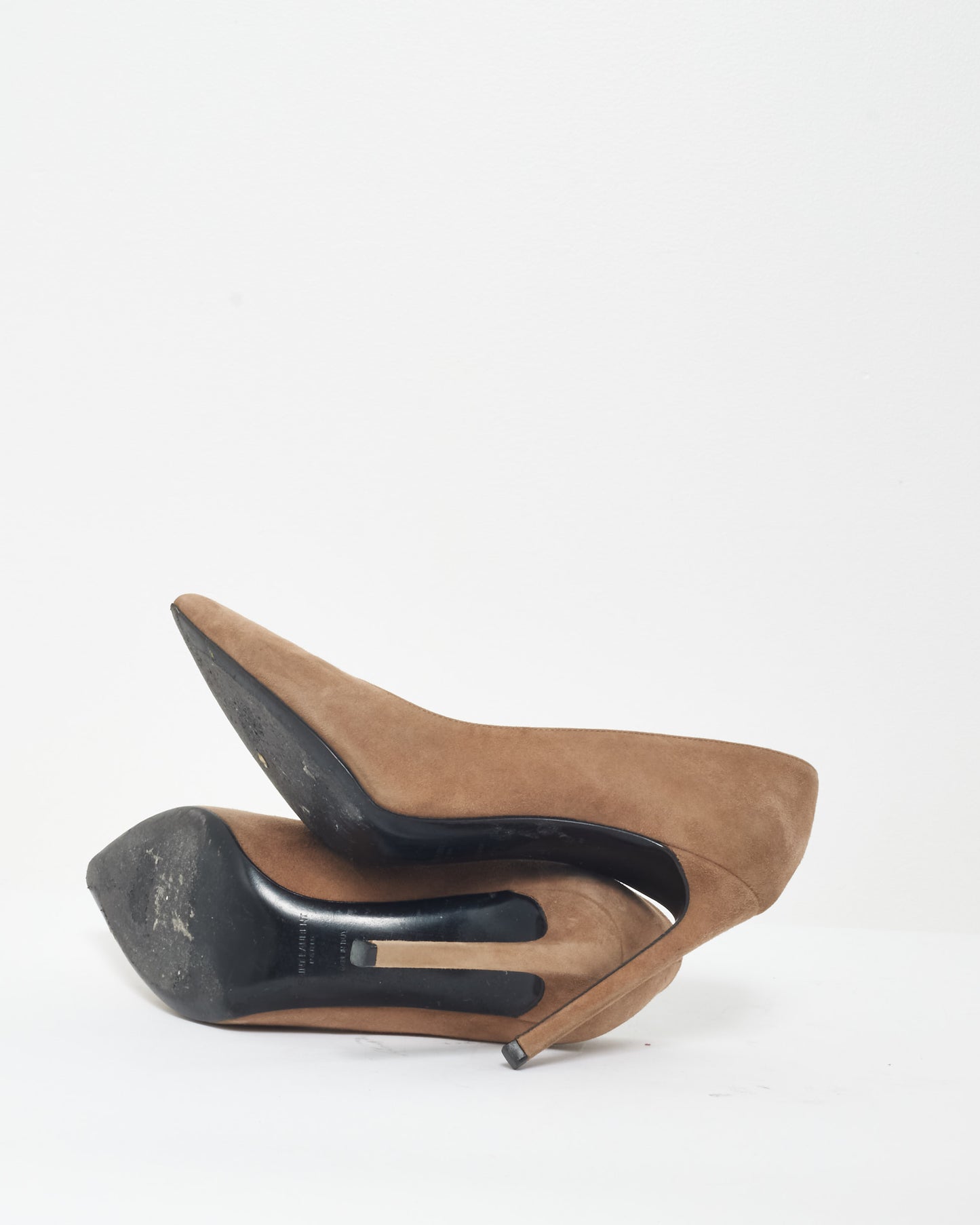 Saint Laurent Light Brown Suede Pumps - 37.5