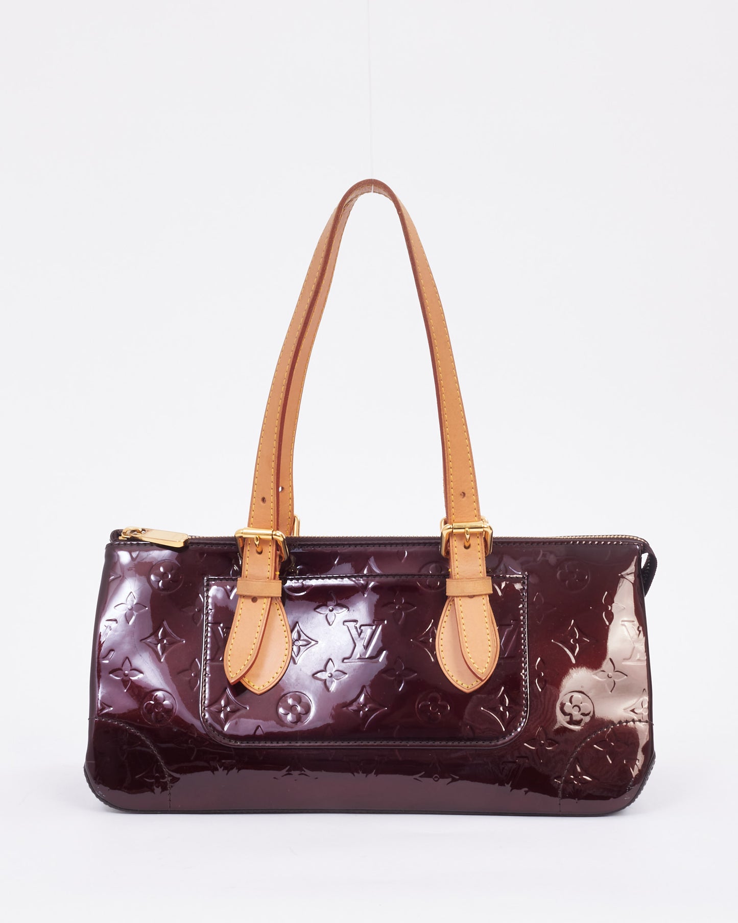 Louis Vuitton Vernis Amarante Monogram Patent Rosewood Top Handle Bag