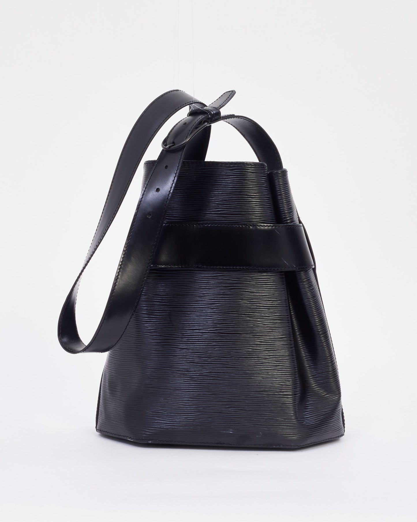 Louis Vuitton Black Epi Leather Sac Epaule 27 Bucket Bag