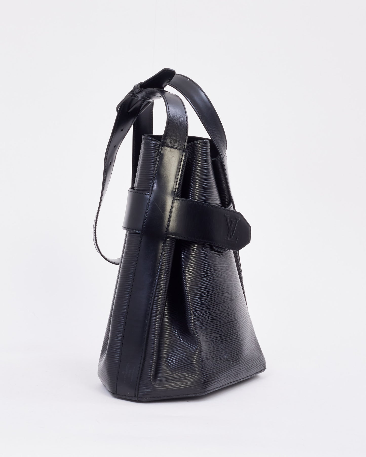 Louis Vuitton Black Epi Leather Sac Epaule 27 Bucket Bag