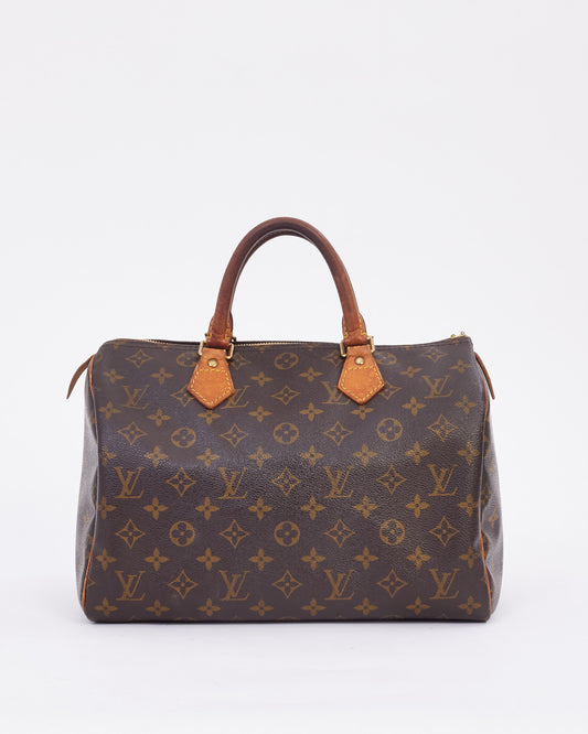 Louis Vuitton Monogram Canvas Speedy 30 Bag