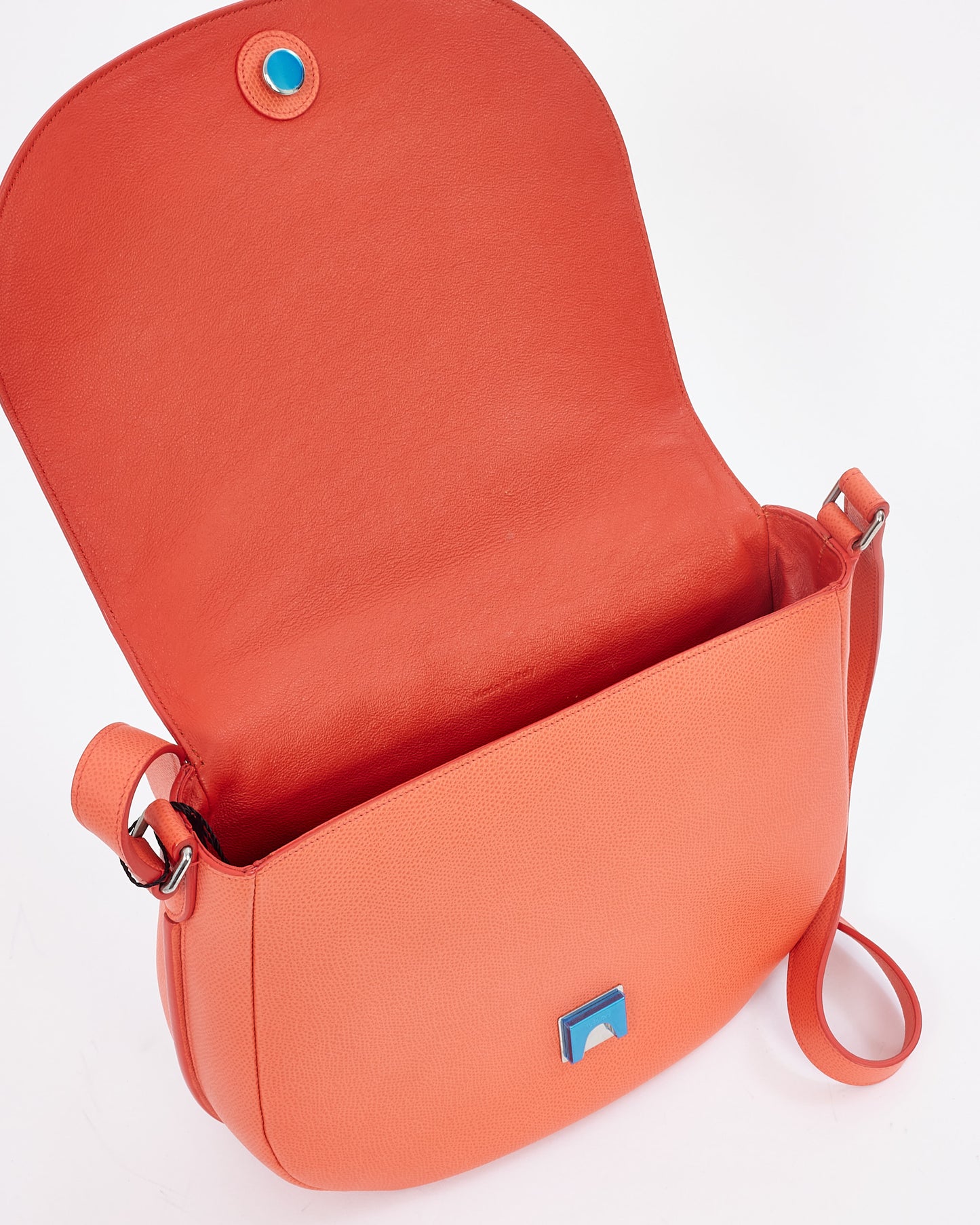 Celine Coral Grained Leather Messenger Trotteur Bag