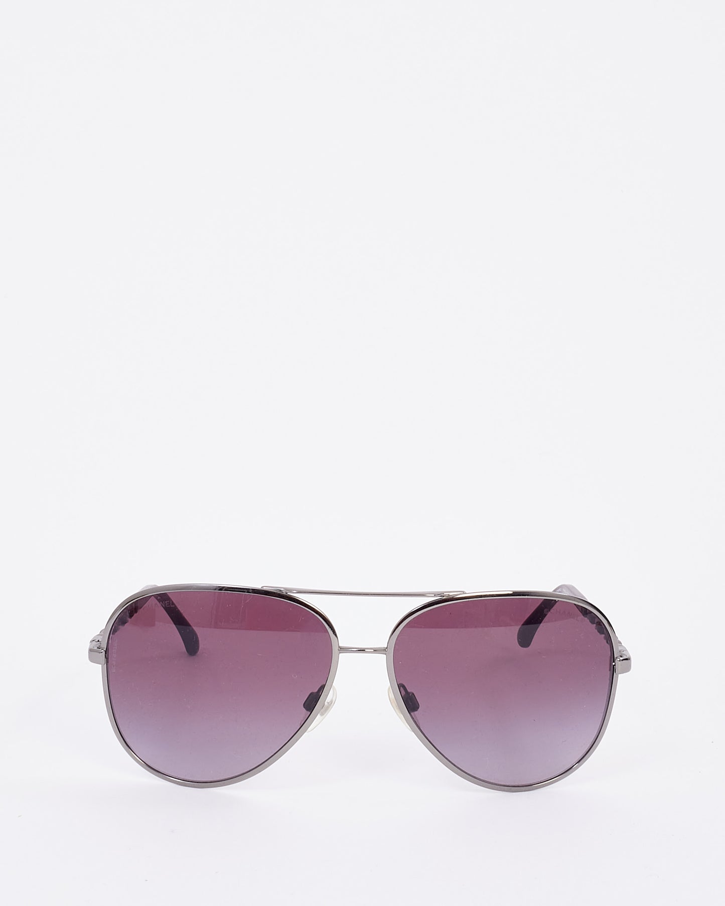 Chanel Purple Metal Aviator 4194- Q Sunglasses