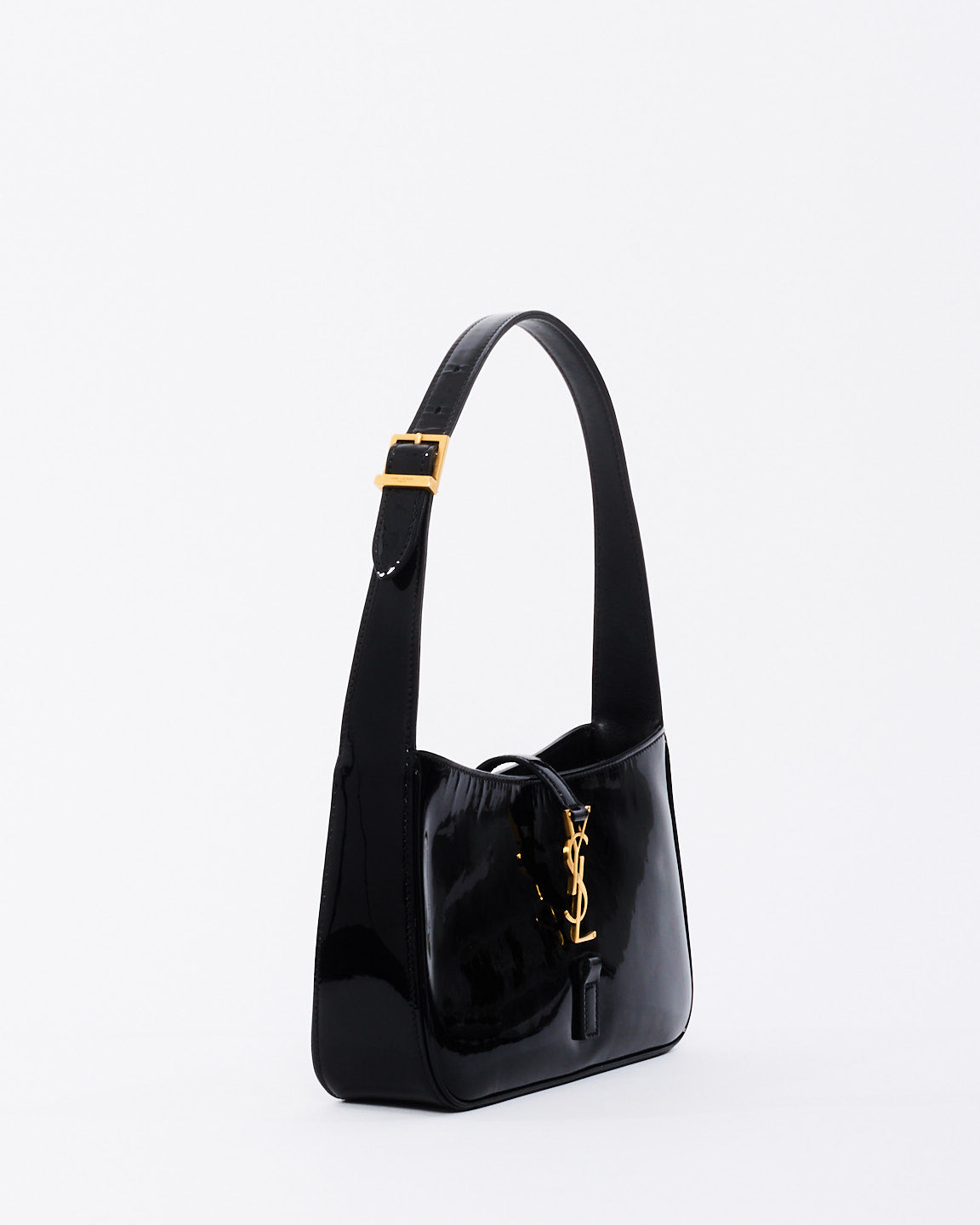 Saint Laurent Black Patent Leather 5 à 7 Shoulder Bag