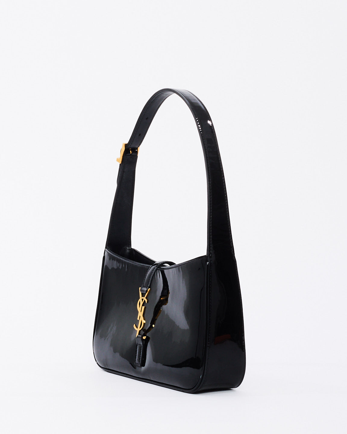 Saint Laurent Black Patent Leather 5 à 7 Shoulder Bag