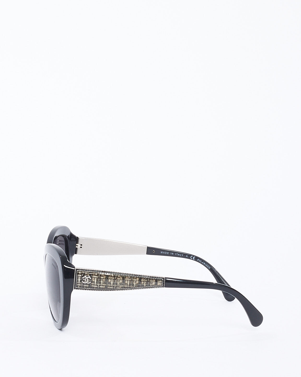 Chanel Black Acetate Cat Eye Frame Sunglasses -5346