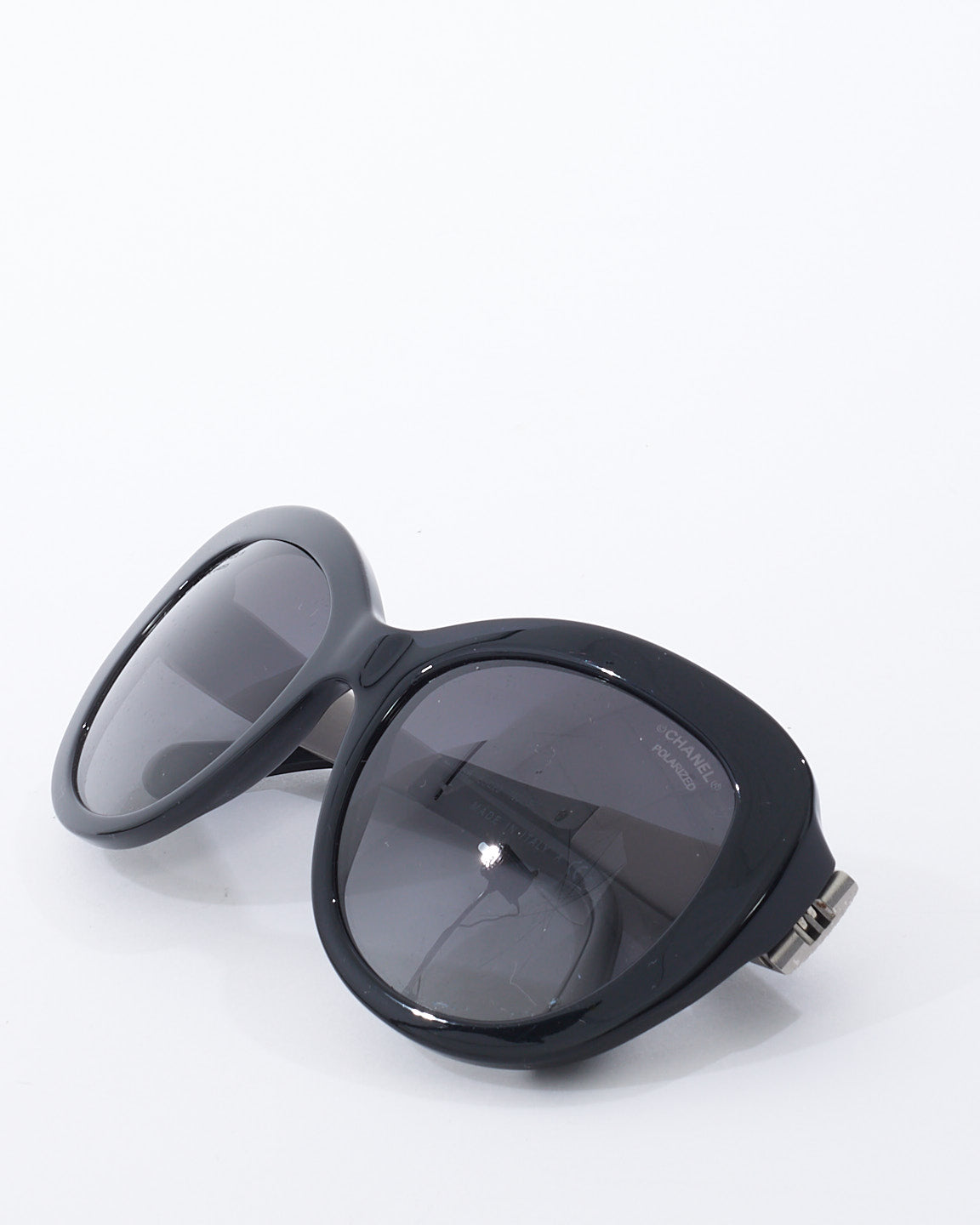 Chanel Black Acetate Cat Eye Frame Sunglasses -5346