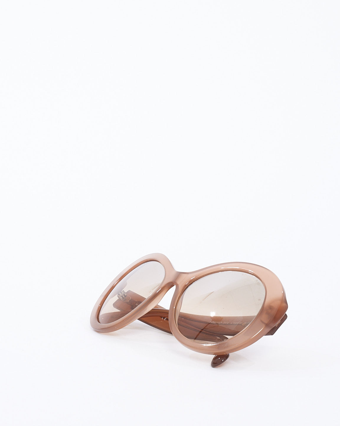 Chanel Beige Acetate Oval 5372 Sunglasses