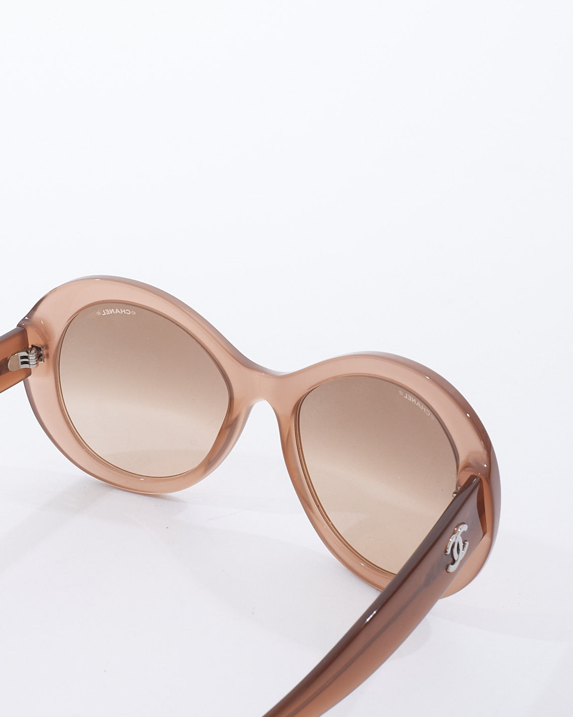 Chanel Beige Acetate Oval 5372 Sunglasses