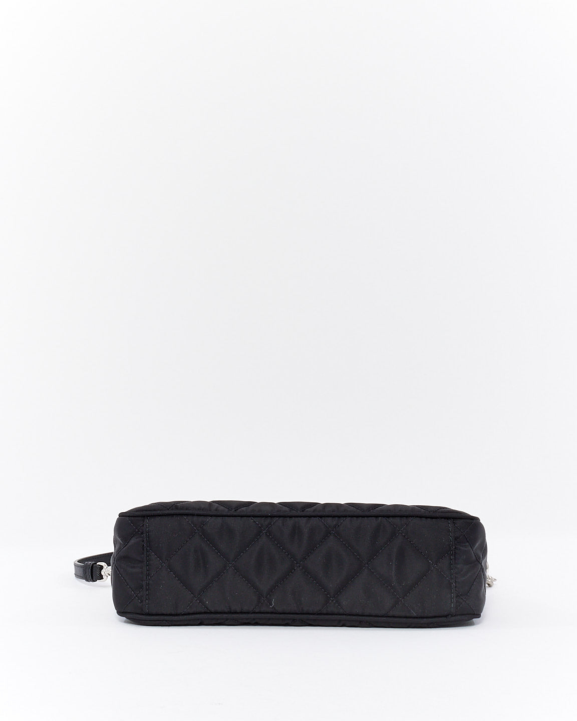 Prada Black Tessuto Nylon Quilted Chain Crossbody Bag