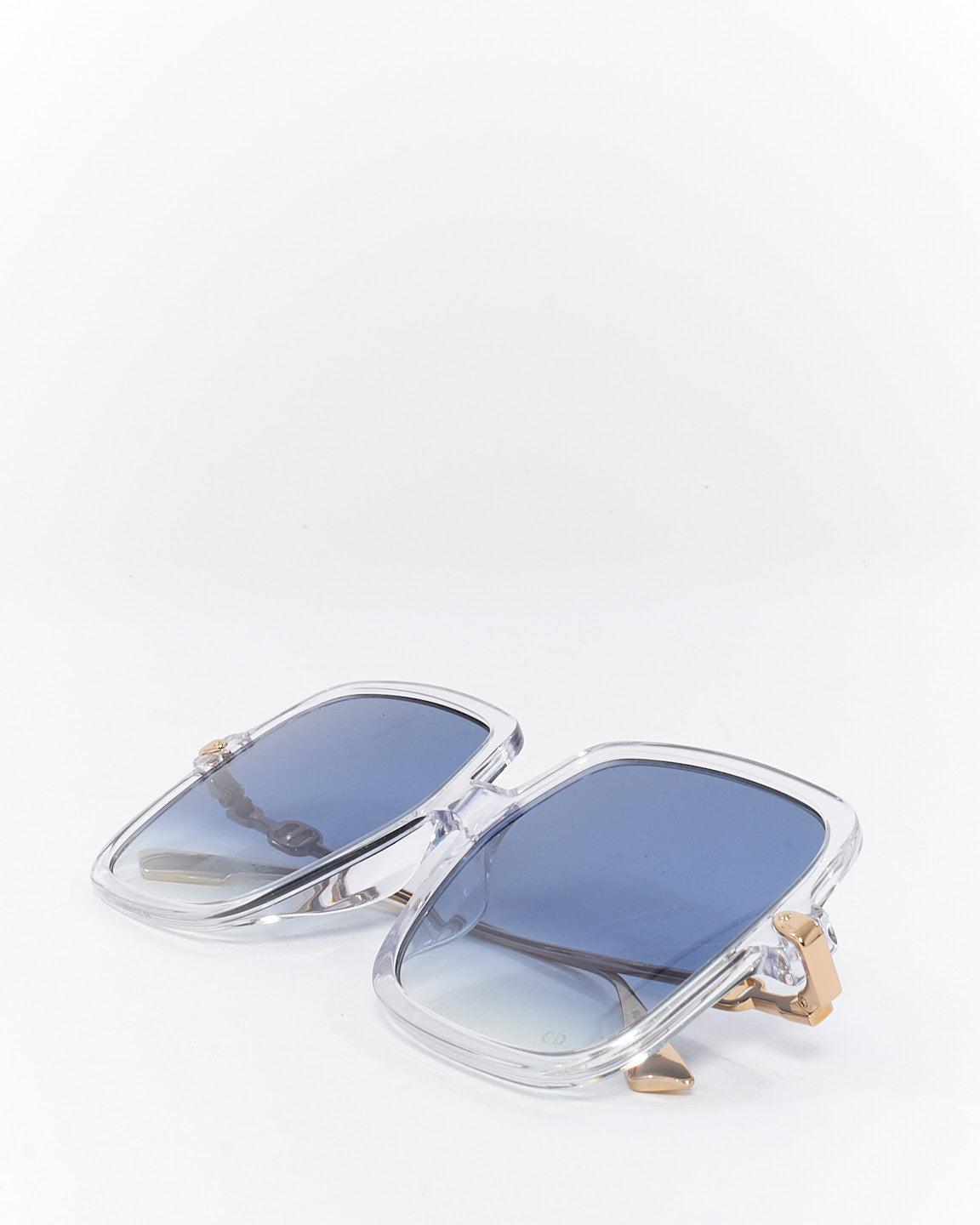 Dior Clear Acetate Square Dior Link 1 Frame Sunglasses