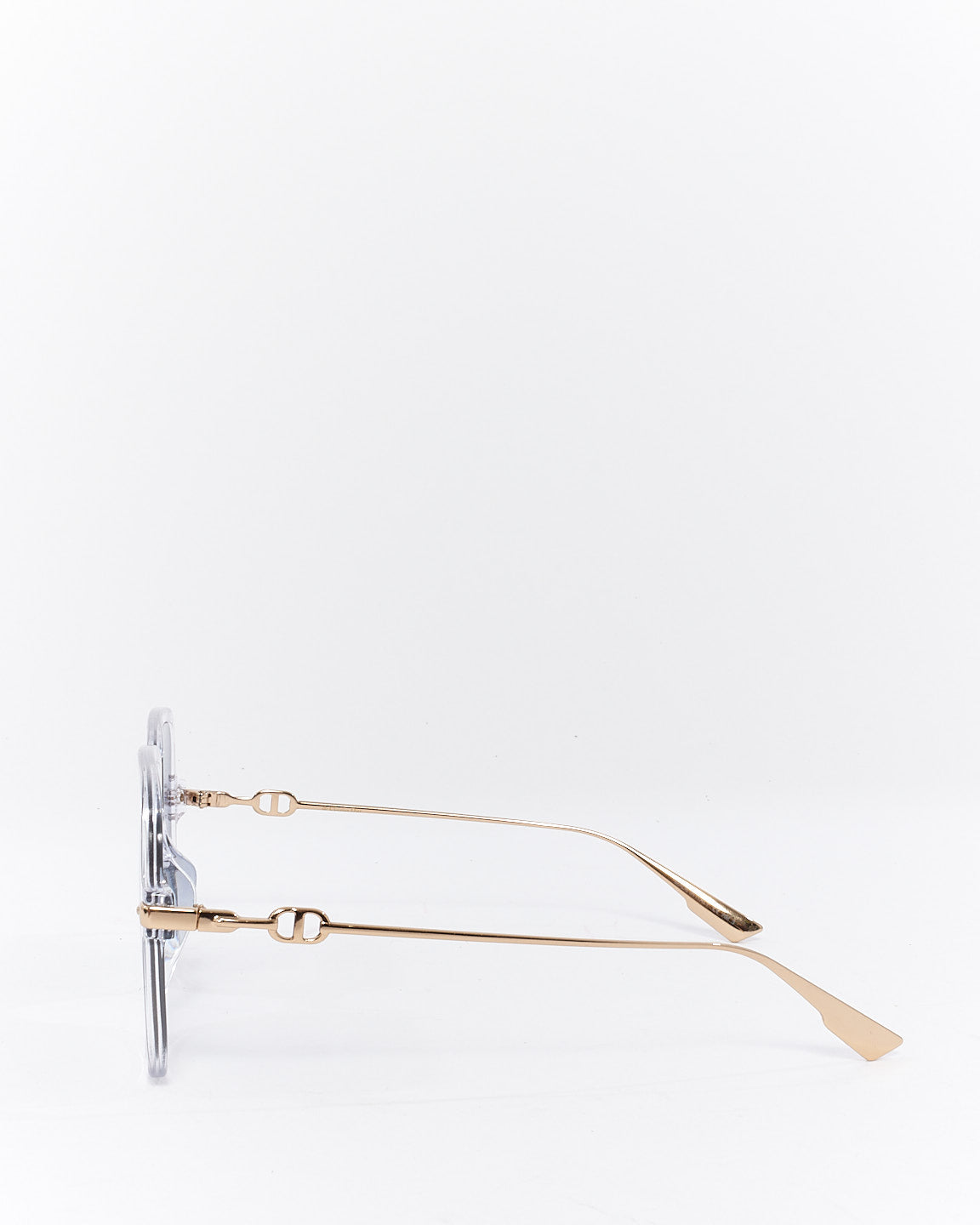 Dior Clear Acetate Square Dior Link 1 Frame Sunglasses