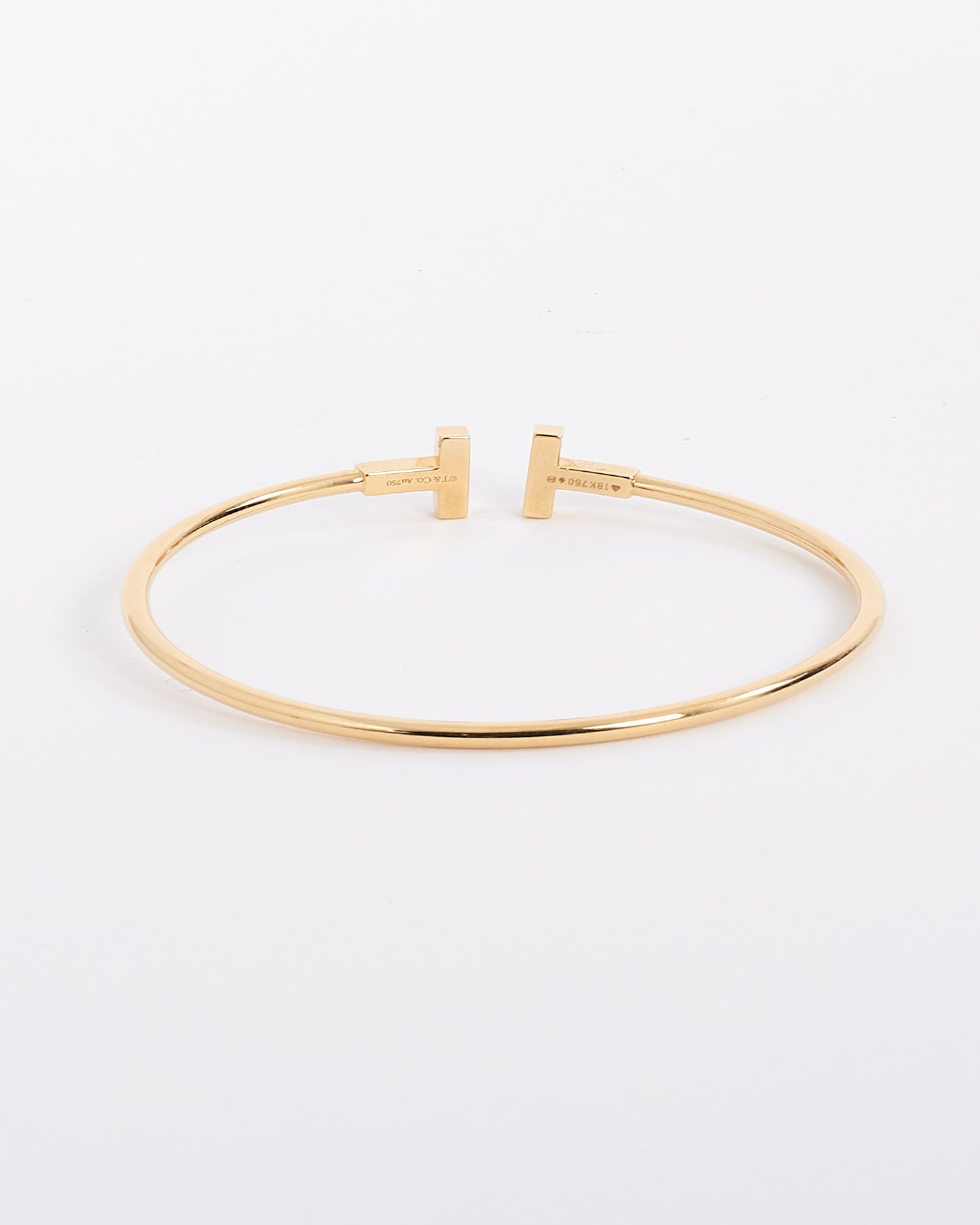 Tiffany & Co. Gold with Diamonds Tiffany T Wire Bracelet