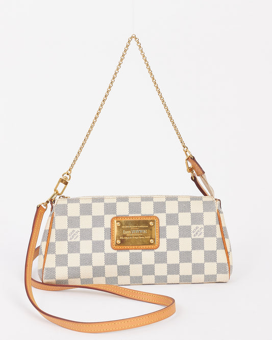 Louis Vuitton Damier Azure Canvas Eva Clutch Bag