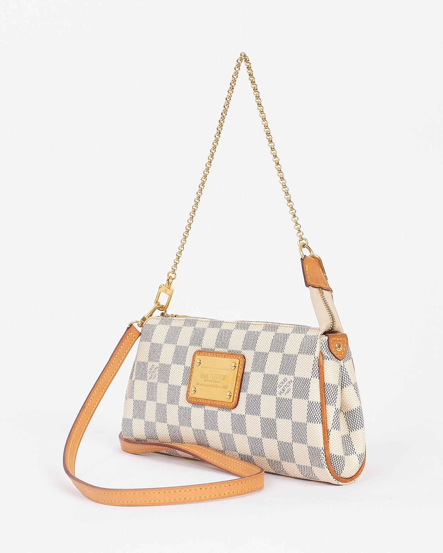 Louis Vuitton Damier Azure Canvas Eva Clutch Bag